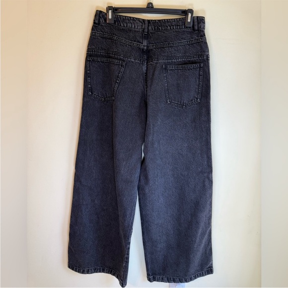 ADIDAS Charcoal Wide Leg Women's Jeans - Picture 6 of 9